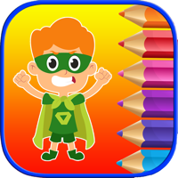 Superhero Coloring Book Pages - Learn to Painting