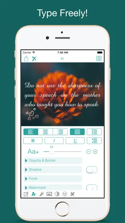 Type Freely iPhone Ekran Görüntüsü 1