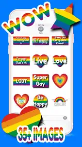 Gay Pride Stickers Pack screenshot #1 for iPhone