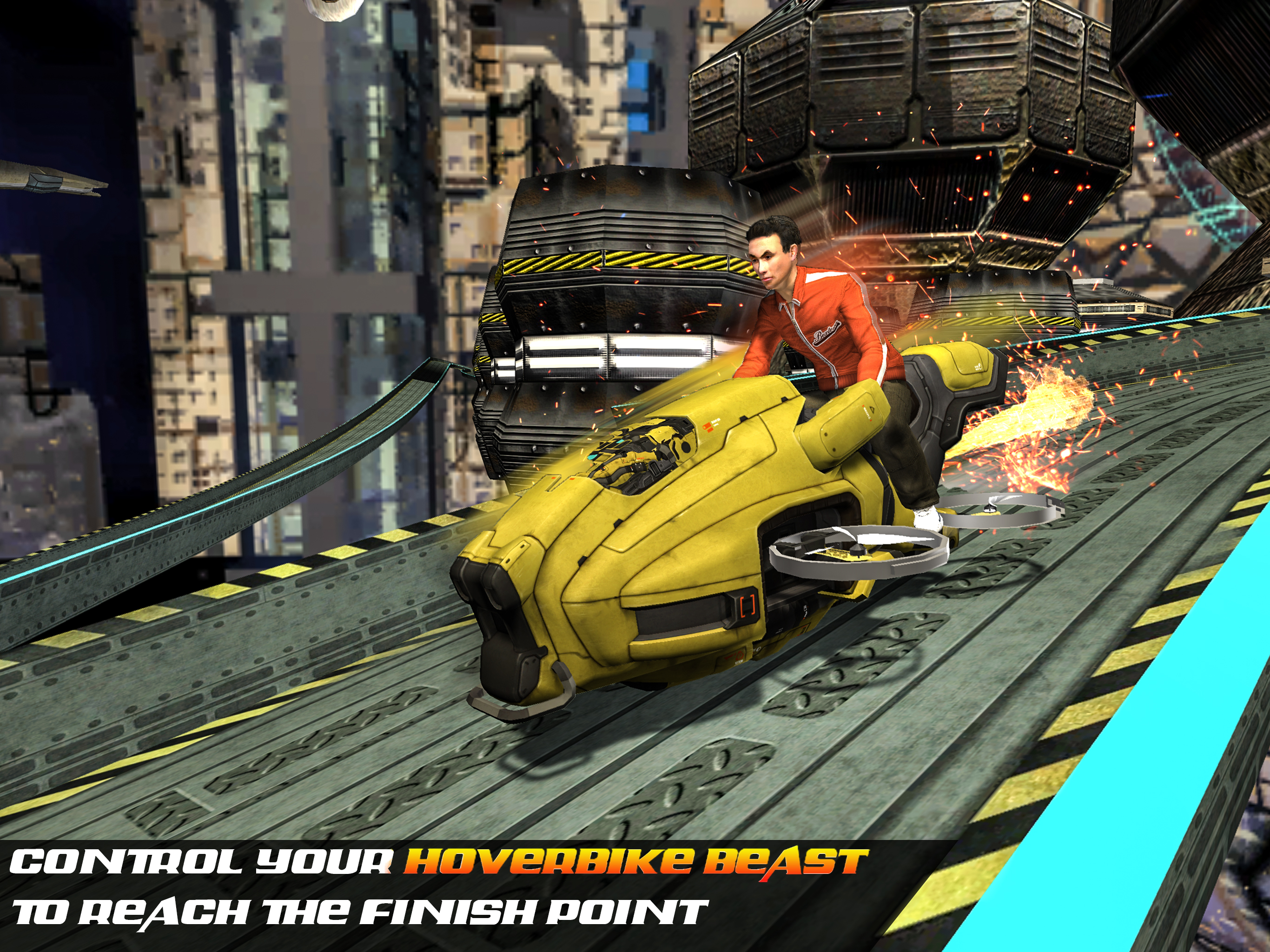 Hoverbike flying Beast Game