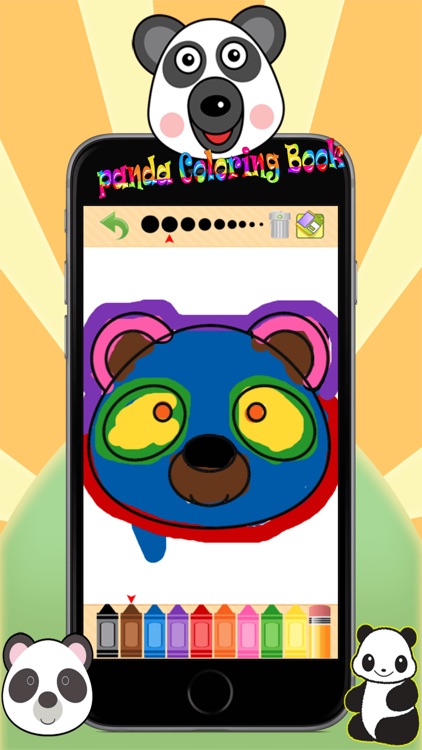 Lovely Panda Coloring Book For Kids screenshot-4