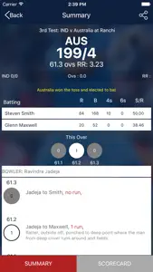 Cricket Live Score and Schedule screenshot #4 for iPhone