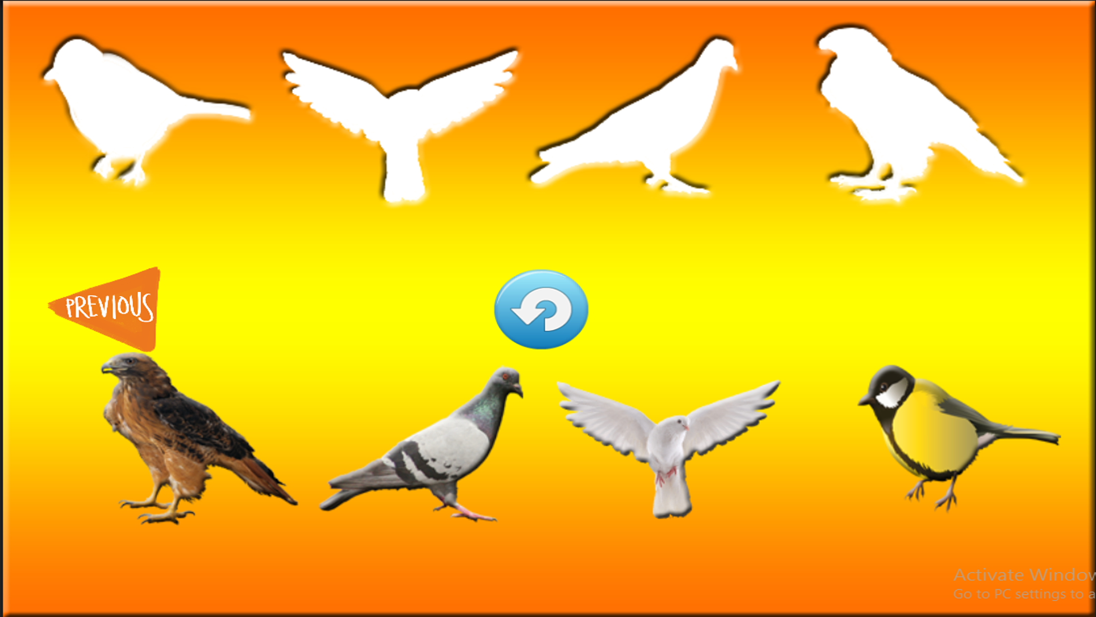 Fun Learning Birds Stencil for Kids