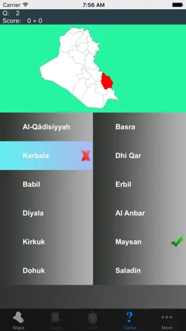 Game screenshot Iraq State Maps and Capitals hack