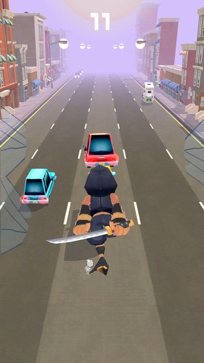 ninja running road
