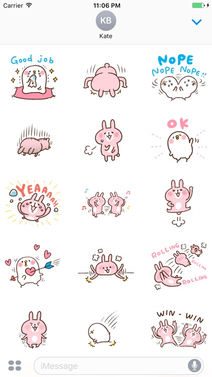 Aubrey The Cute Little Bunny Stickers