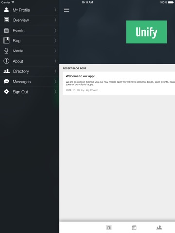 Unify Church for iPad screenshot 3