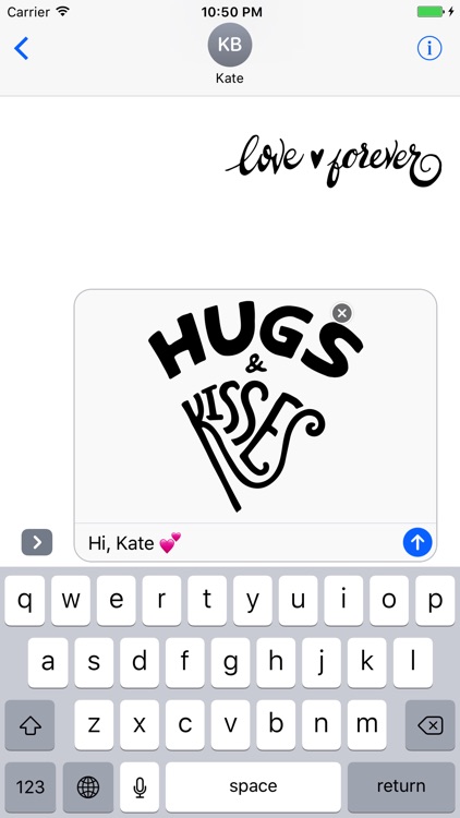 Love Typography Stickers for iMessage screenshot-3