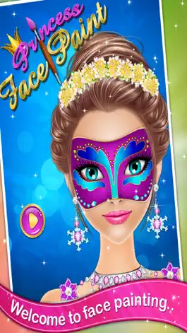 Game screenshot Princess Face Paint - Girls games for kids mod apk