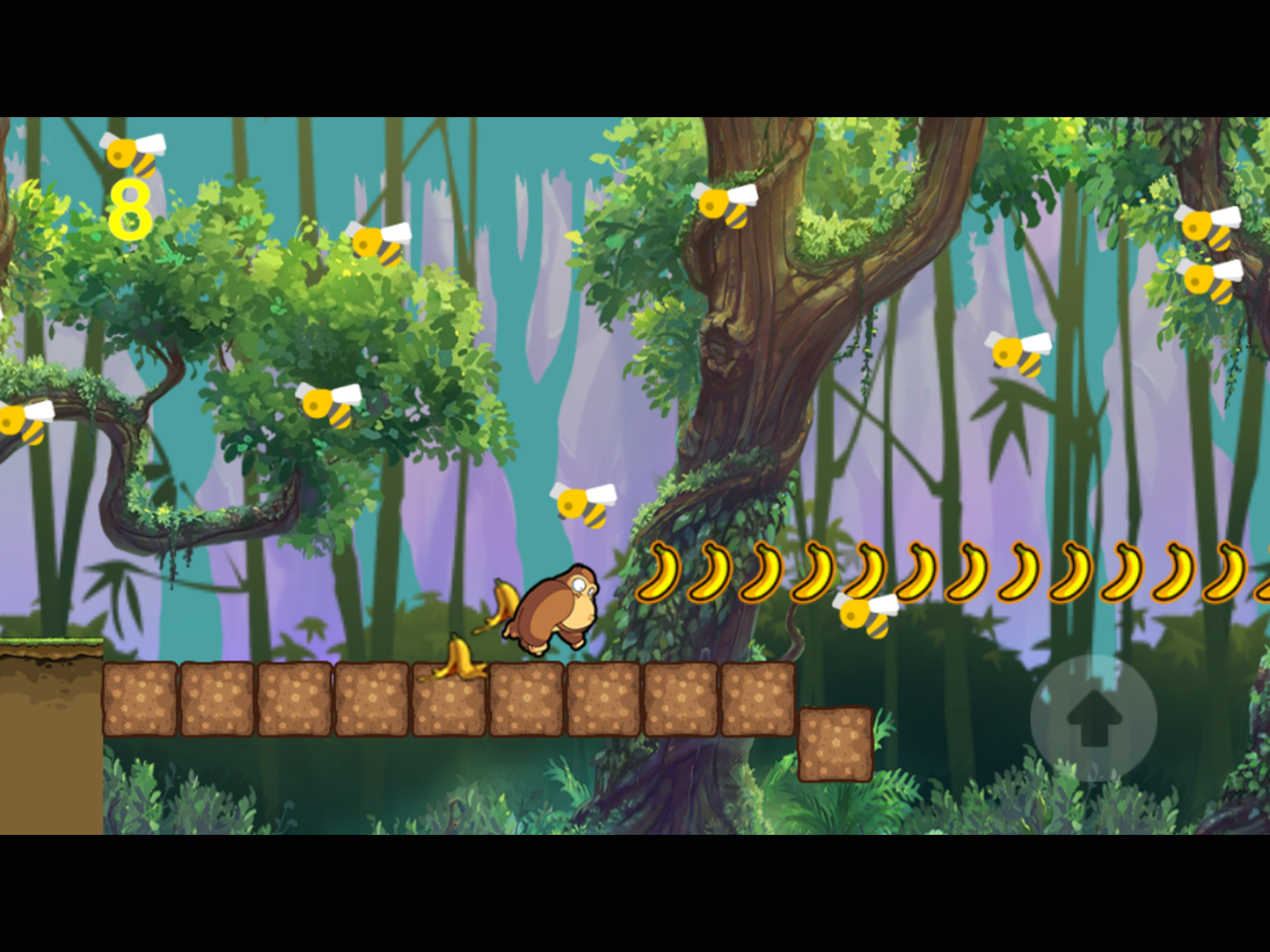 monkey jump & run adventure in banana forest