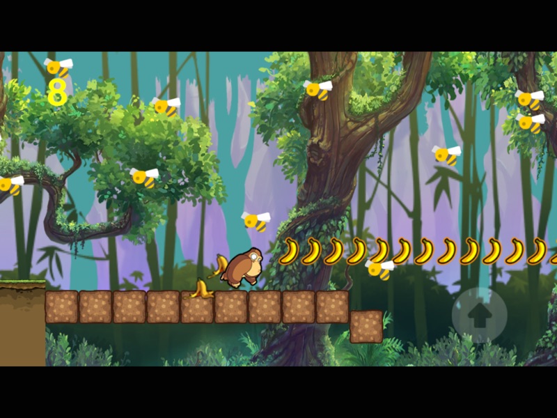 jogo da macaco comer banana na floresta animal screenshot 9