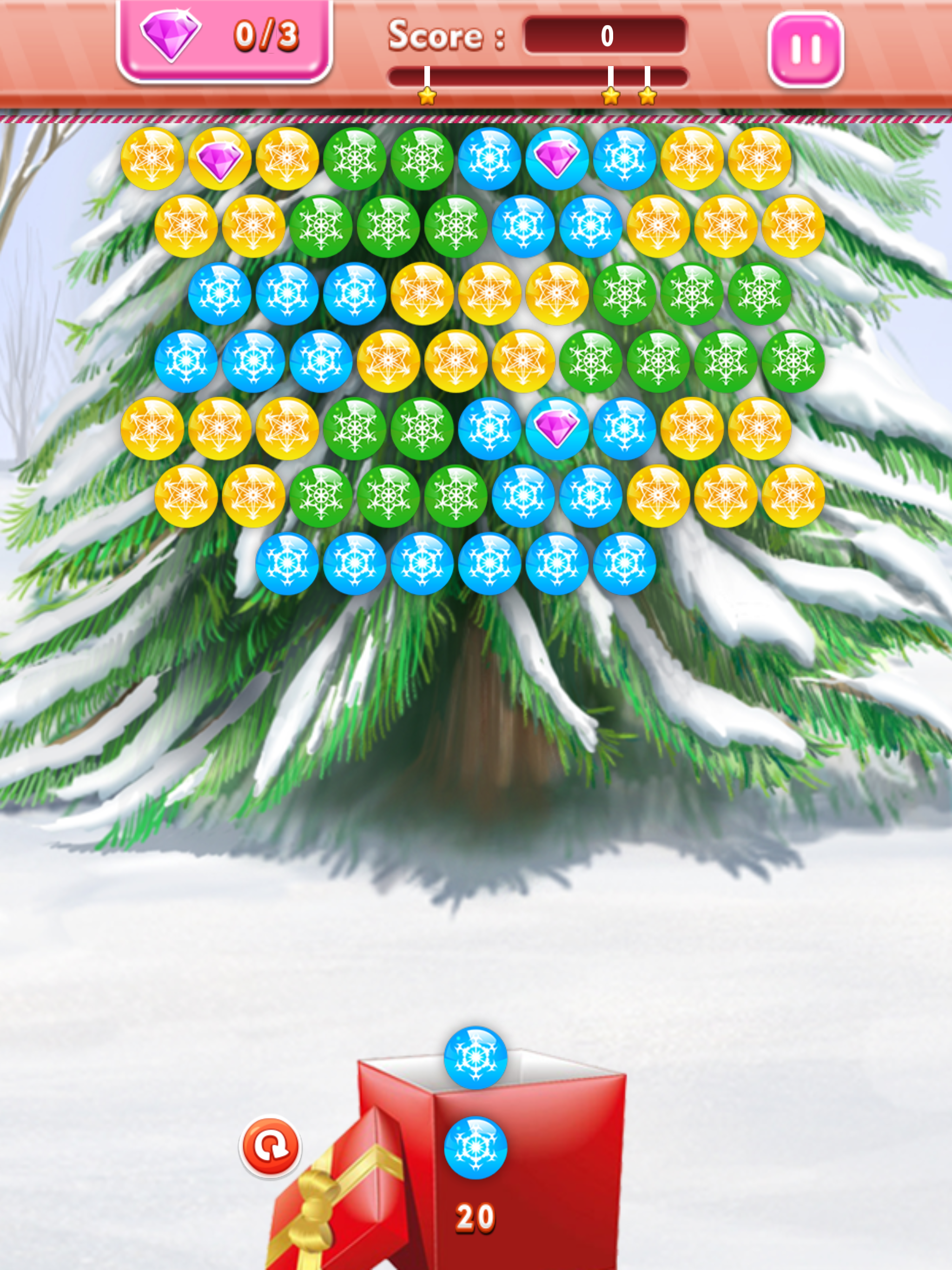 Christmas Puzzle - Burst bubbles