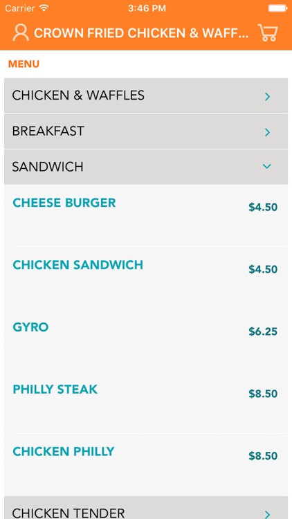 Crown Chicken & Waffle screenshot-3