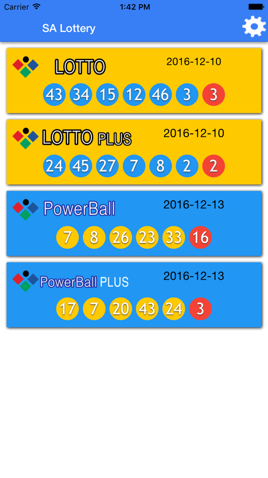 SA Lotto results check notify - 1.1.2 - (iOS)