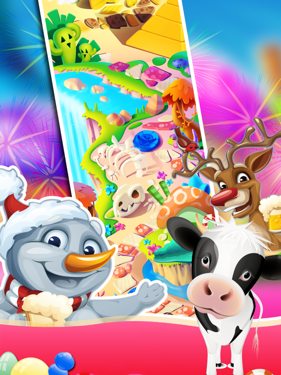Candy Heroes Match 3 game iPad screenshot