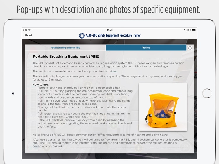 Airbus A330200 Safety Equipment Procedure Trainer by Aviation eLearning