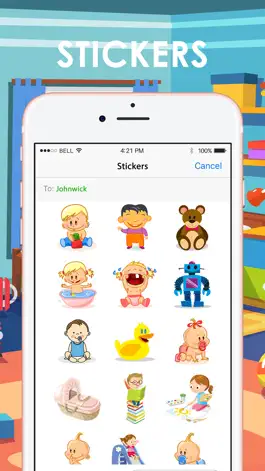 Game screenshot Baby Kids Emoji & Stickers for iMessage ChatStick mod apk