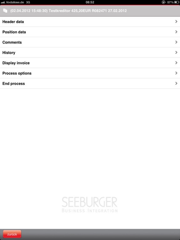 Screenshot #5 pour SEEBURGER Mobile