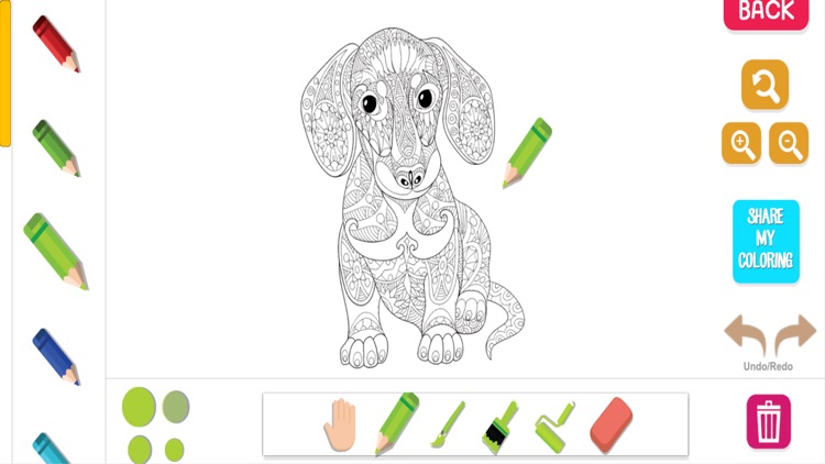 Animal Color Therapy Free Coloring Book for Adults screenshot-3