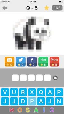 Game screenshot Mosaic Quiz - guess the word of pixelated images mod apk
