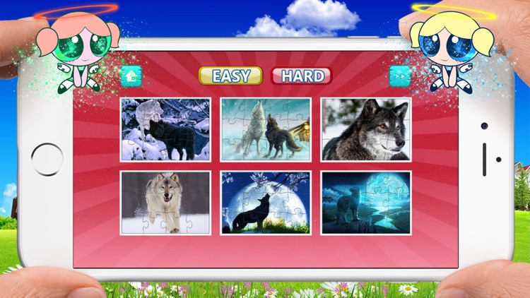 Wolf Jigsaw Puzzles, Drag and Drop Puzzle for Kids