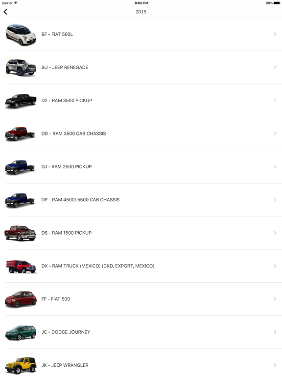 Screenshot #6 pour Car Parts for Chrysler - ETK Spare Parts Diagrams