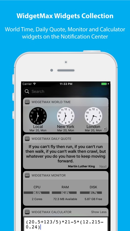 WidgetMax Widgets Collection