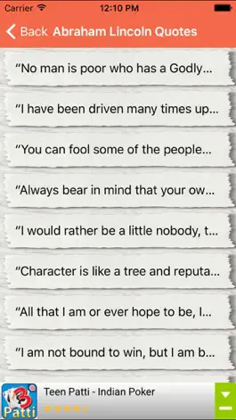 Game screenshot Abraham Lincoln Best Quotes And Messages mod apk