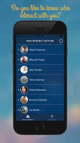 Game screenshot Who Interact With Me for Facebook Pro mod apk