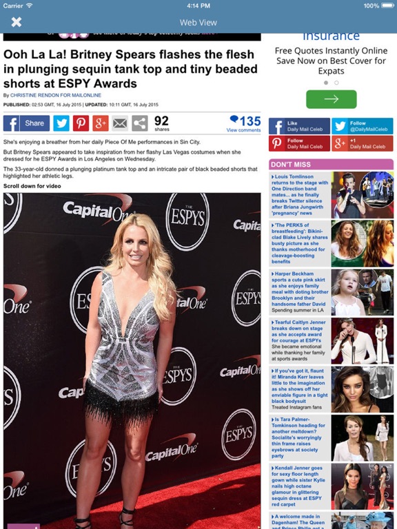 Screenshot #4 pour Celebrity News.