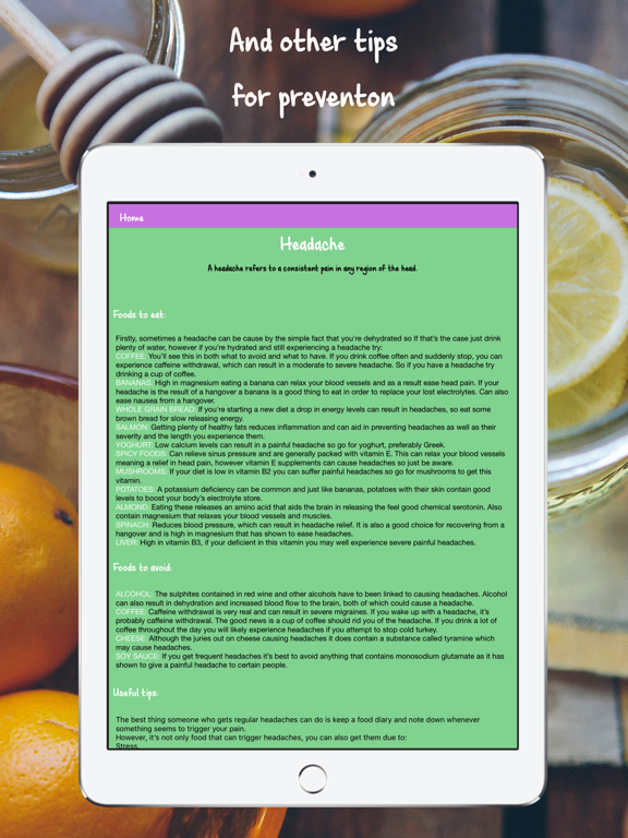 GWS: Health & Diet Pocket Book iPad screenshot 4 - Health & Fitness app