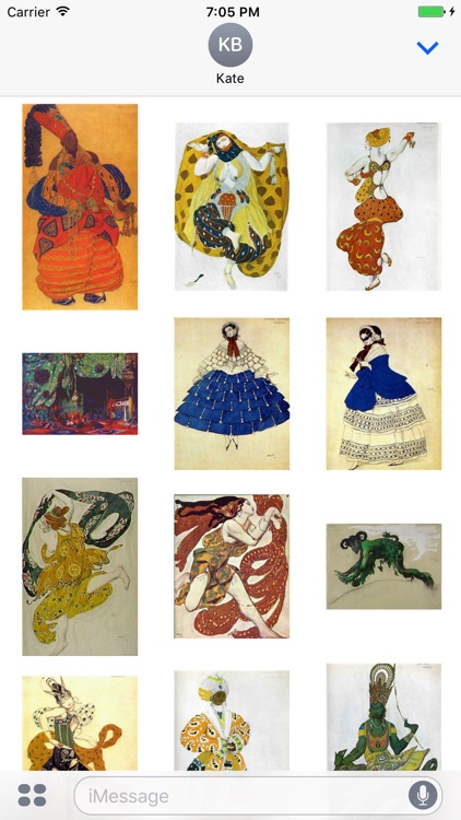 Leon Bakst Artworks Stickers