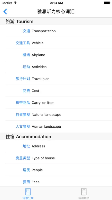 雅思词汇——听力场景与同意替换