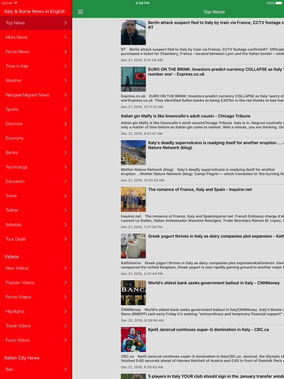 Screenshot #4 pour Italy & Rome News Today in English Free