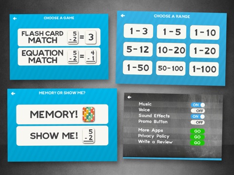 Screenshot #6 pour Math Cards Soustraction Flash Match Jeux Pour Les