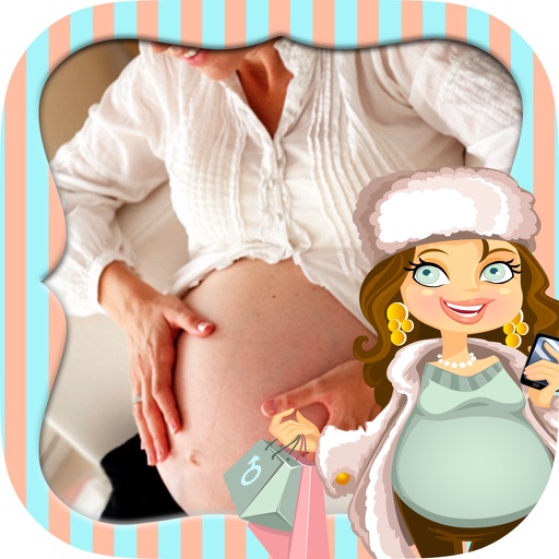 Pregnancy photo frames – Baby shower invitations icon