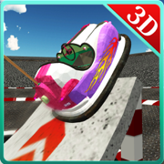 骑马保险杠汽车特技和急速模拟