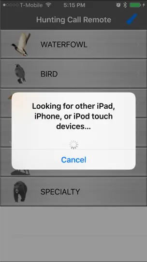 Captura de pantalla de Hunting Call Remote en iPhone 3