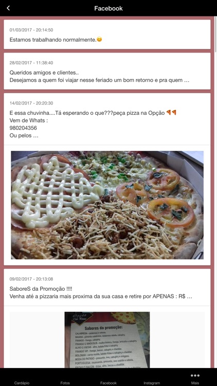 Opção Tele Pizza