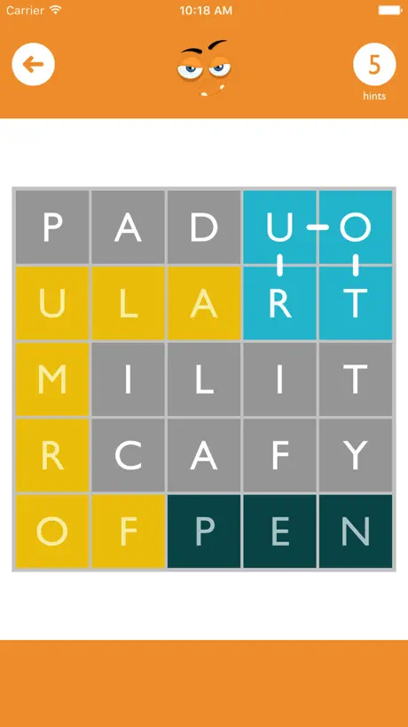 Fillwords - find hidden words
