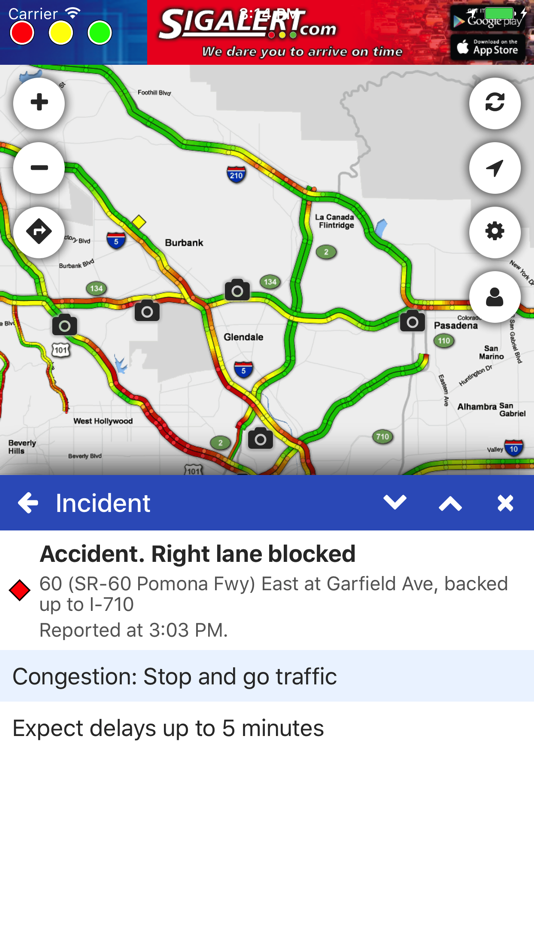 #2. Sigalert.com - Live traffic reports (iOS) 由: Sigalert.com
