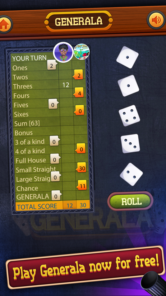 #2. Generala+ (iOS) 由: Ironjaw Studios Private Limited