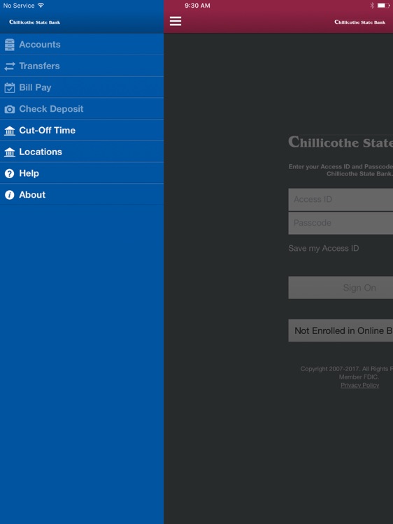 Chillicothe State Bank for iPad