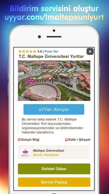 uYYar - Bildirim Servisleri screenshot-3