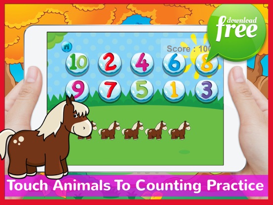 Screenshot #5 pour Toddlers Animals Counting Math Games..