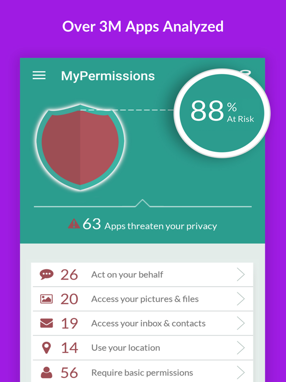 MyPermissions Privacy Cleaner iPad screenshot 5 - Utilities app