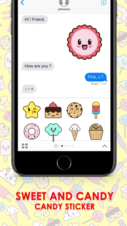 Sweet Candy Cute Stickers for iMessage