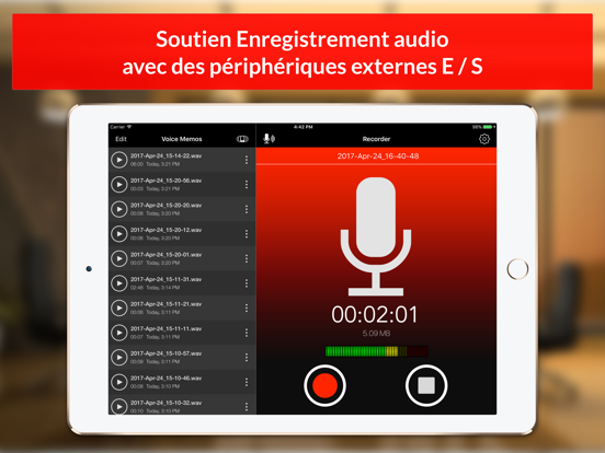 Screenshot #4 pour Voice Recorder & Audio Memos