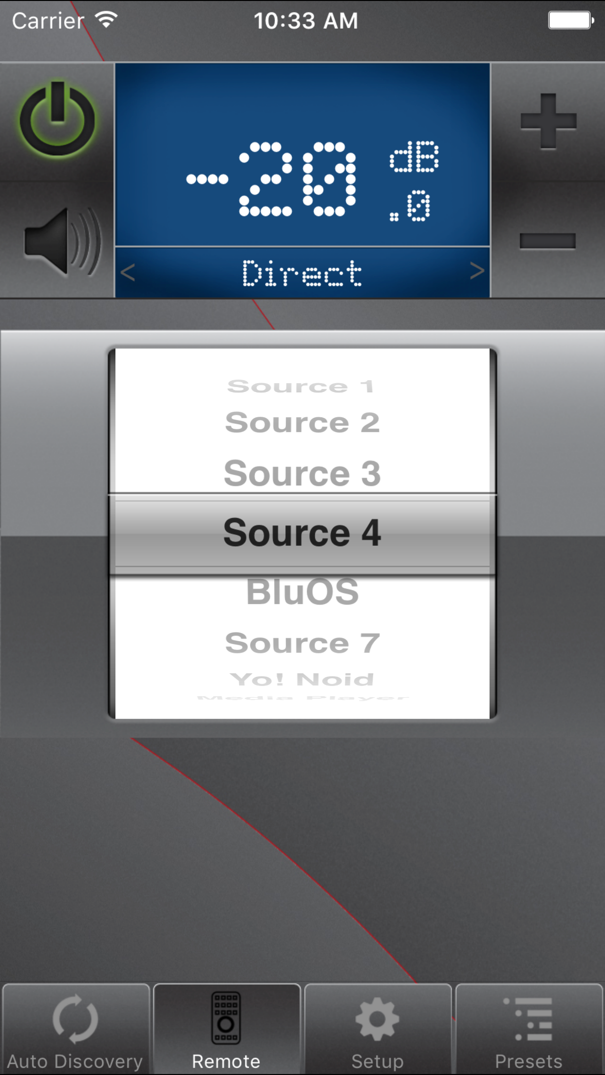 NAD A/V Remote