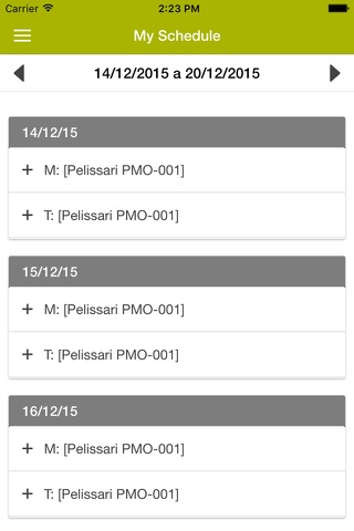 MySchedule screenshot 2